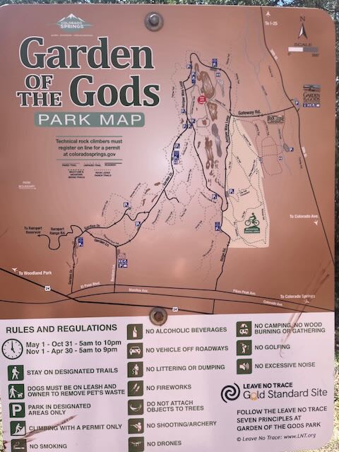 Garden of the Gods Map
