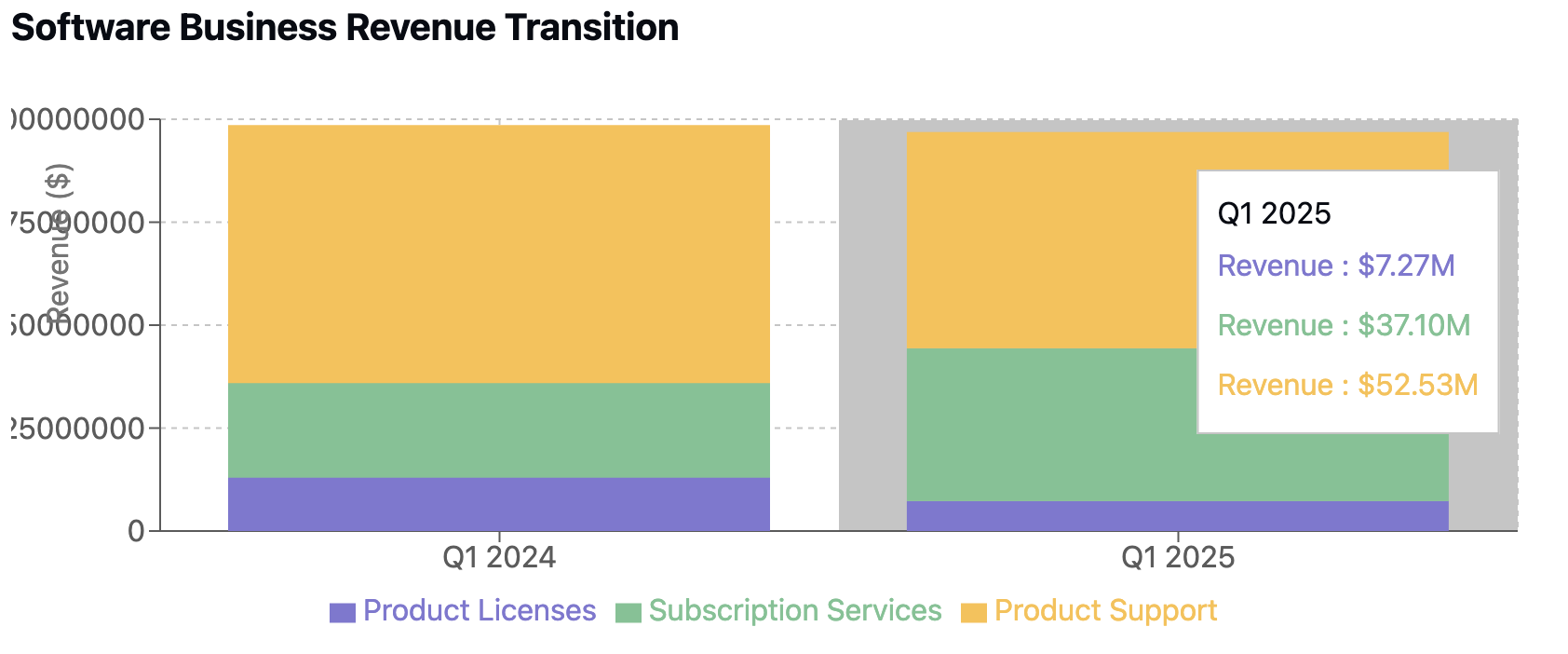 Software Business Revenue Transition